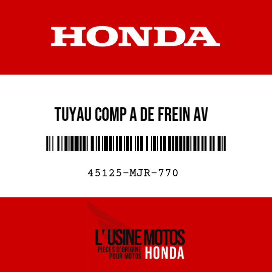 image de 45125-MJR-770 TUYAU COMP A DE FREIN AV