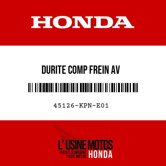 image de 45126-KPN-E01 DURITE COMP FREIN AV