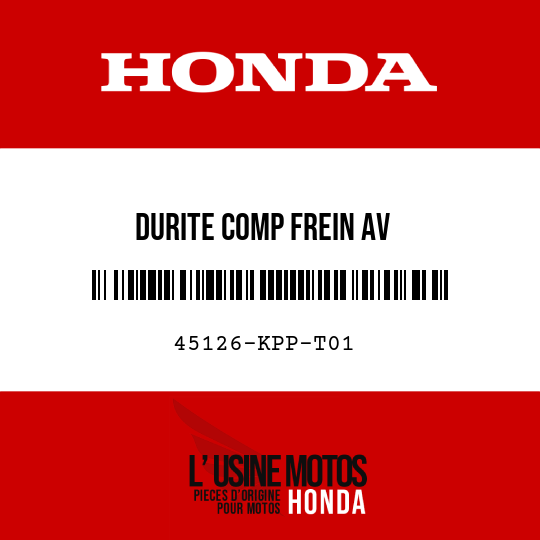 image de 45126-KPP-T01 DURITE COMP FREIN AV