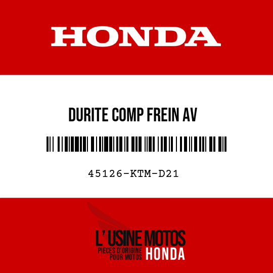 image de 45126-KTM-D21 DURITE COMP FREIN AV