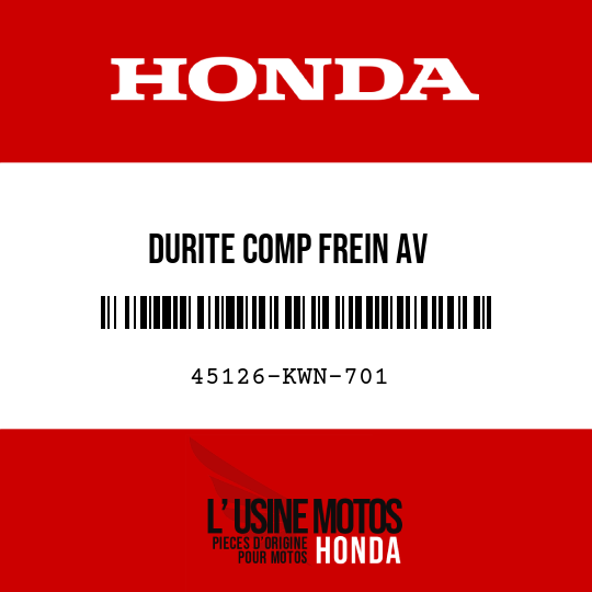 image de 45126-KWN-701 DURITE COMP FREIN AV