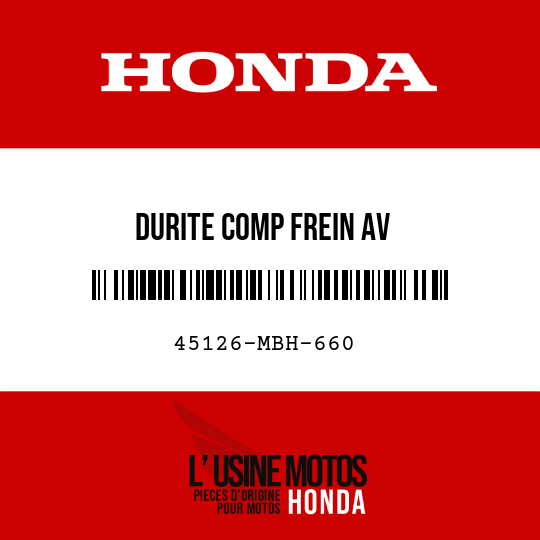 image de 45126-MBH-660 DURITE COMP FREIN AV