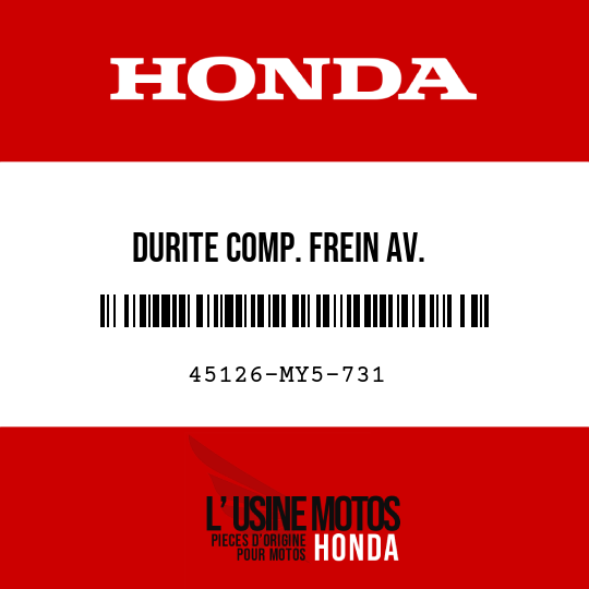 image de 45126-MY5-731 DURITE COMP. FREIN AV.