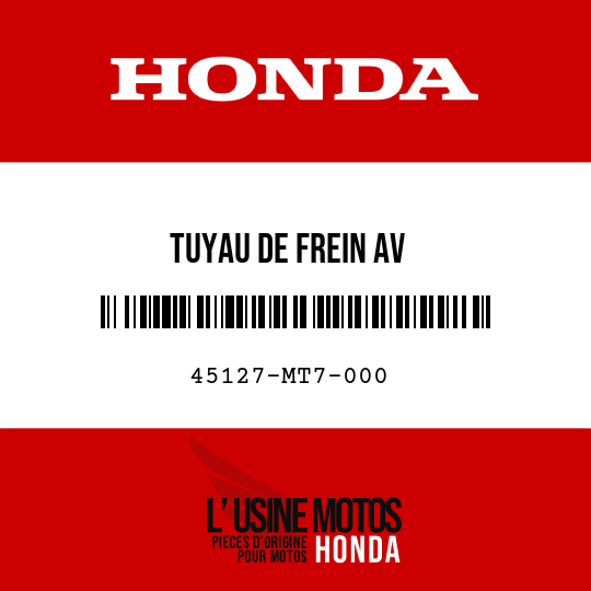 image de 45127-MT7-000 TUYAU DE FREIN AV