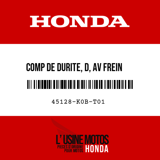 image de 45128-K0B-T01 COMP DE DURITE, D, AV FREIN