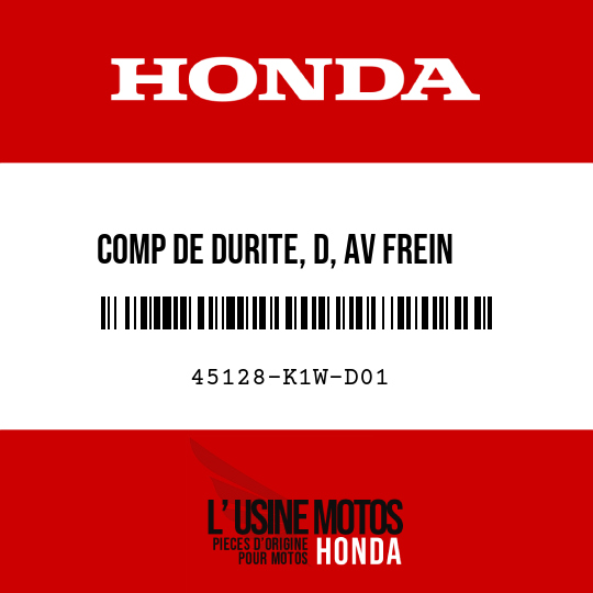 image de 45128-K1W-D01 COMP DE DURITE, D, AV FREIN