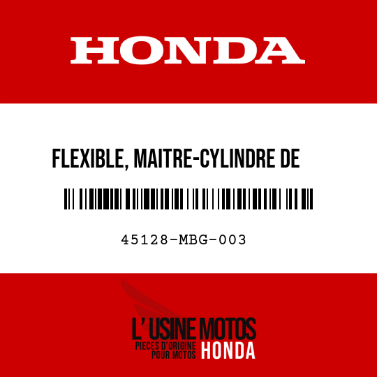 image de 45128-MBG-003 FLEXIBLE, MAITRE-CYLINDRE DE  SECONDE