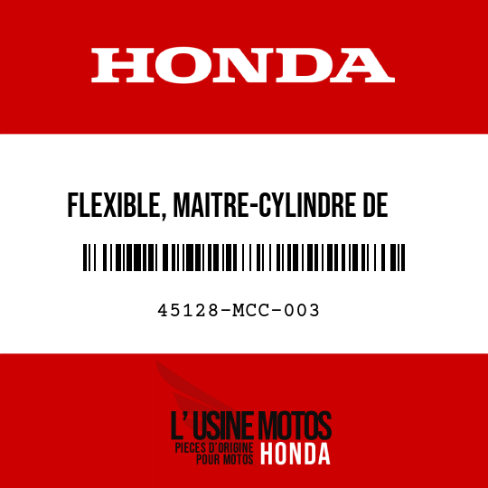 image de 45128-MCC-003 FLEXIBLE, MAITRE-CYLINDRE DE  SECONDE