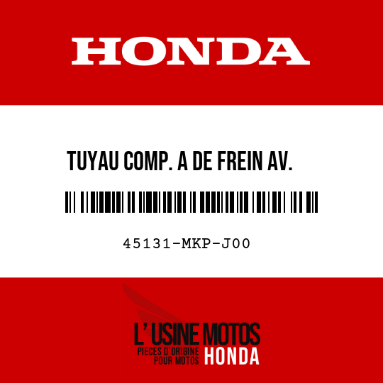 image de 45131-MKP-J00 TUYAU COMP. A DE FREIN AV.