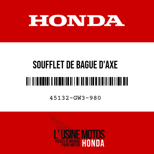 image de 45132-GW3-980 SOUFFLET DE BAGUE D'AXE