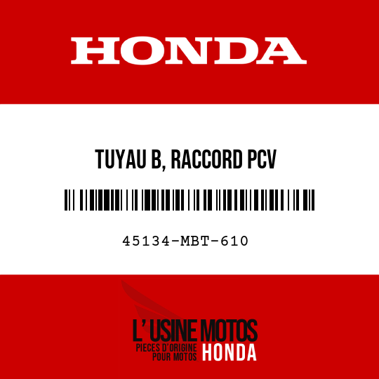 image de 45134-MBT-610 TUYAU B, RACCORD PCV