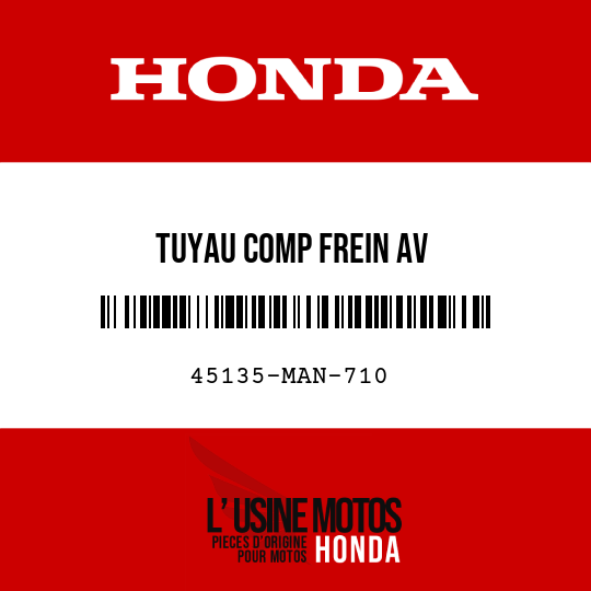 image de 45135-MAN-710 TUYAU COMP FREIN AV