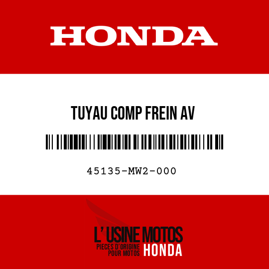image de 45135-MW2-000 TUYAU COMP FREIN AV