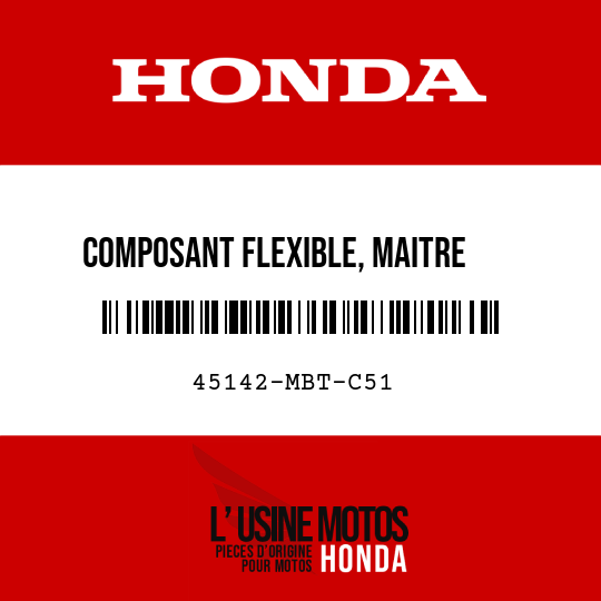 image de 45142-MBT-C51 COMPOSANT FLEXIBLE, MAITRE    CYLINDRE AR (B)