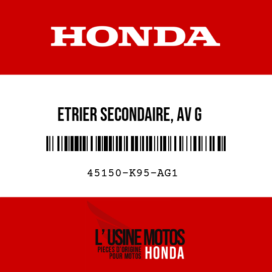 image de 45150-K95-AG1 ETRIER SECONDAIRE, AV G