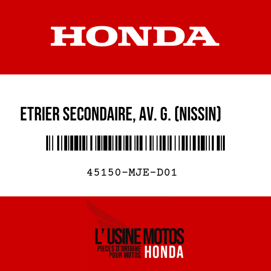 image de 45150-MJE-D01 ETRIER SECONDAIRE, AV. G. (NISSIN)