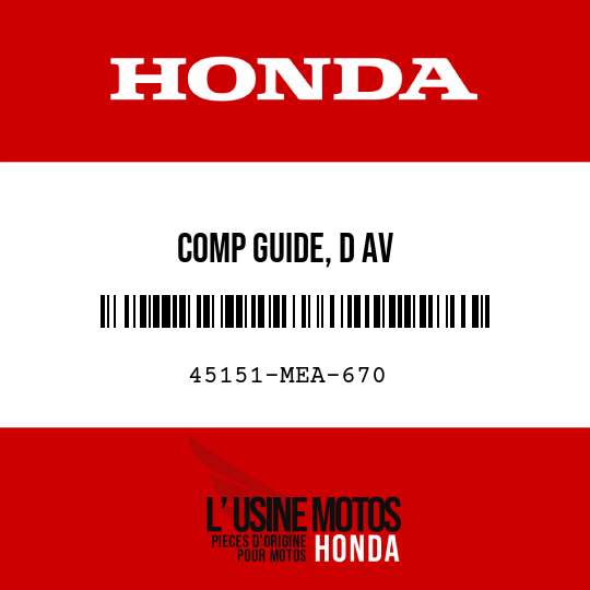 image de 45151-MEA-670 COMP GUIDE, D AV