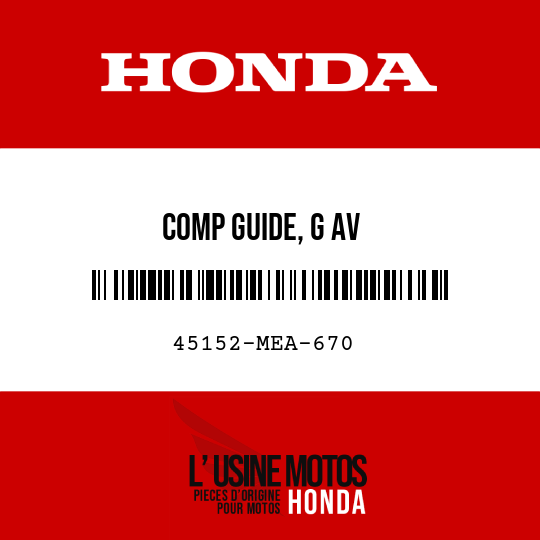 image de 45152-MEA-670 COMP GUIDE, G AV