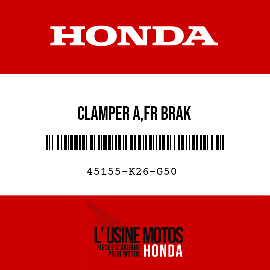 image de 45155-K26-G50 CLAMPER A,FR BRAK