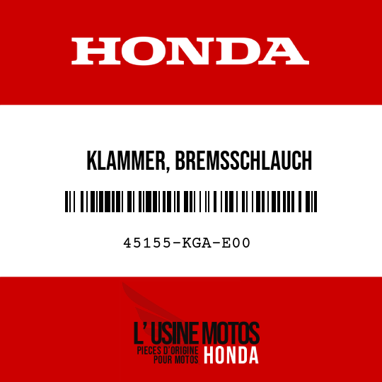 image de 45155-KGA-E00 KLAMMER, BREMSSCHLAUCH