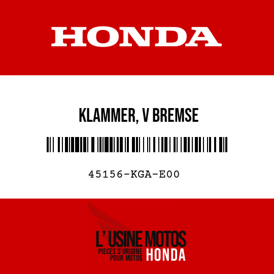 image de 45156-KGA-E00 KLAMMER, V BREMSE