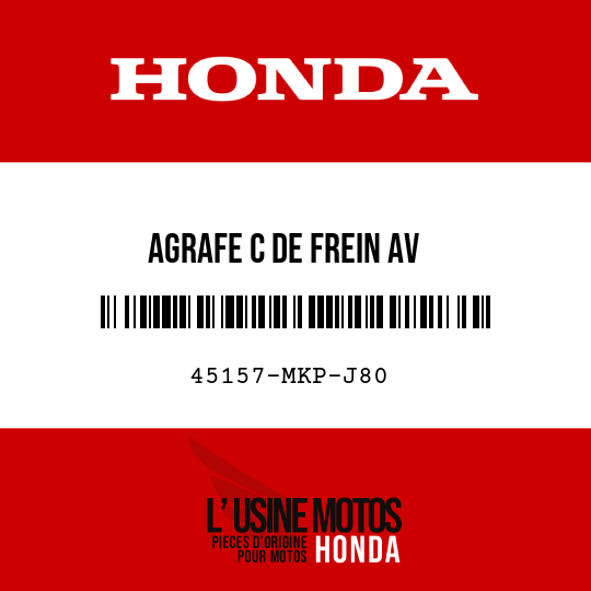 image de 45157-MKP-J80 AGRAFE C DE FREIN AV