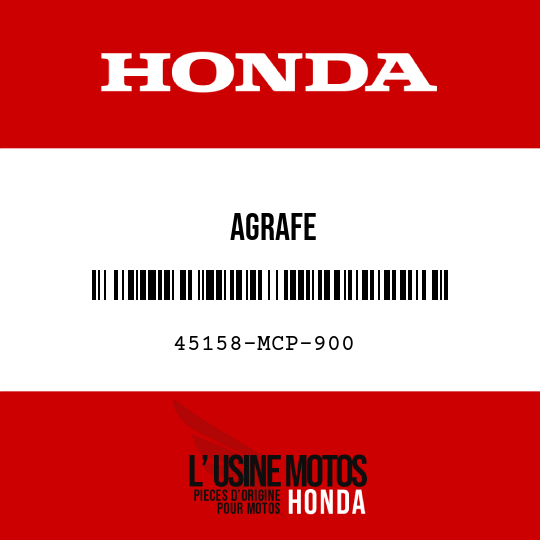 image de 45158-MCP-900 AGRAFE