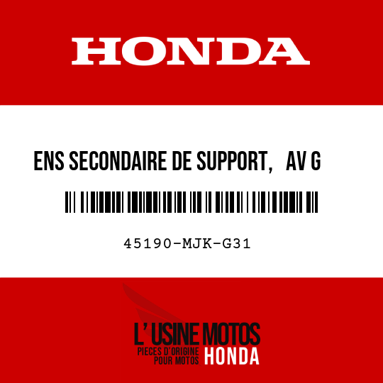 image de 45190-MJK-G31 ENS SECONDAIRE DE SUPPORT,   AV G