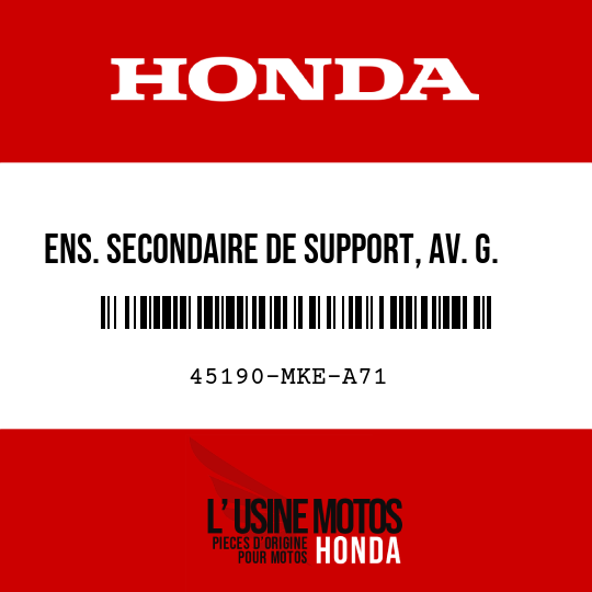 image de 45190-MKE-A71 ENS. SECONDAIRE DE SUPPORT, AV. G.