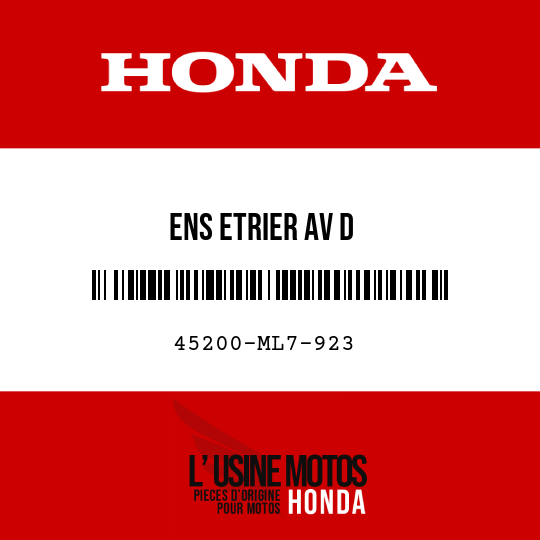 image de 45200-ML7-923 ENS ETRIER AV D