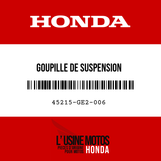 image de 45215-GE2-006 GOUPILLE DE SUSPENSION