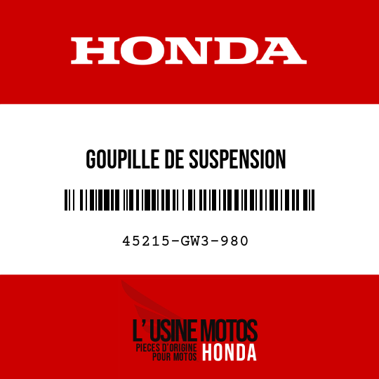 image de 45215-GW3-980 GOUPILLE DE SUSPENSION