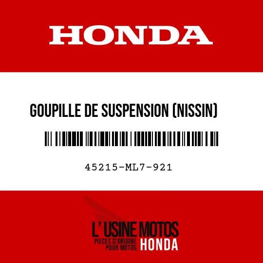 image de 45215-ML7-921 GOUPILLE DE SUSPENSION (NISSIN)