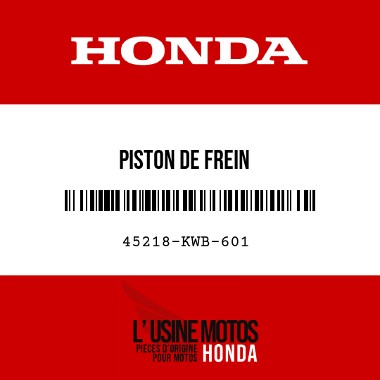 image de 45218-KWB-601 PISTON DE FREIN