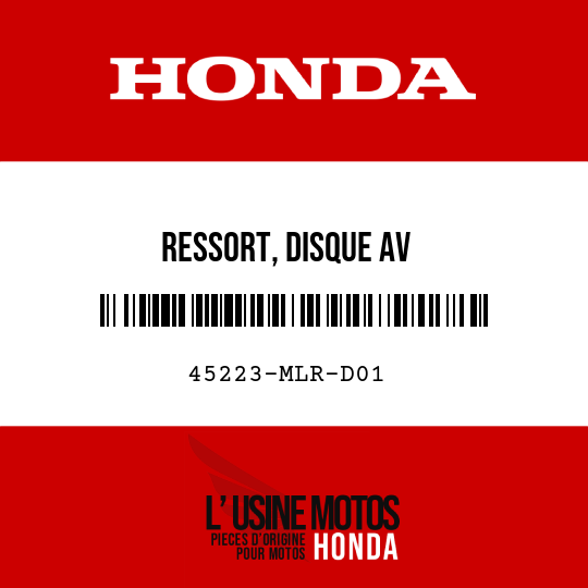 image de 45223-MLR-D01 RESSORT, DISQUE AV
