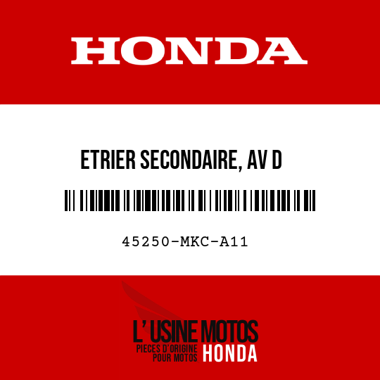 image de 45250-MKC-A11 ETRIER SECONDAIRE, AV D