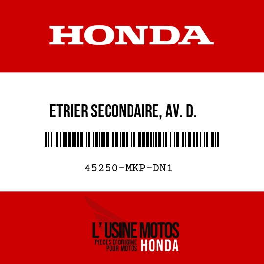 image de 45250-MKP-DN1 ETRIER SECONDAIRE, AV. D.