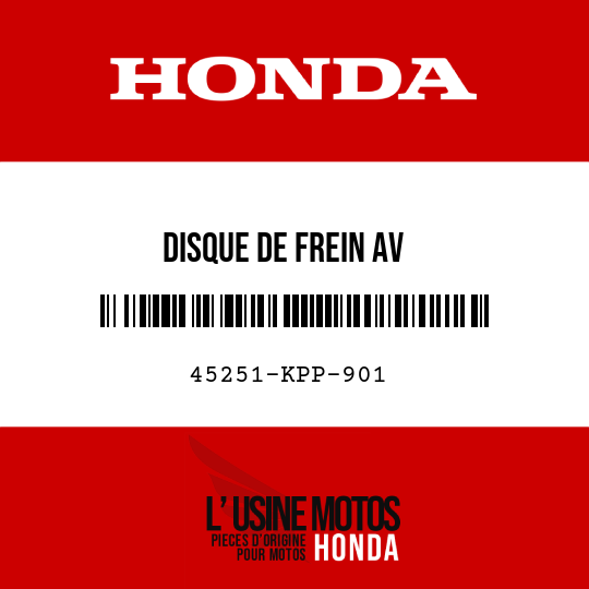 image de 45251-KPP-901 DISQUE DE FREIN AV