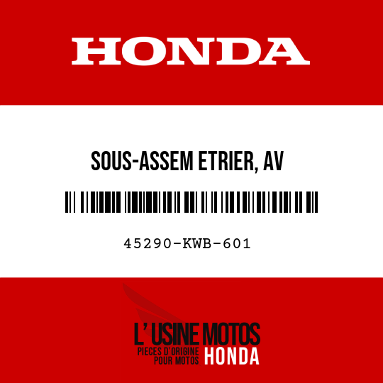 image de 45290-KWB-601 SOUS-ASSEM ETRIER, AV