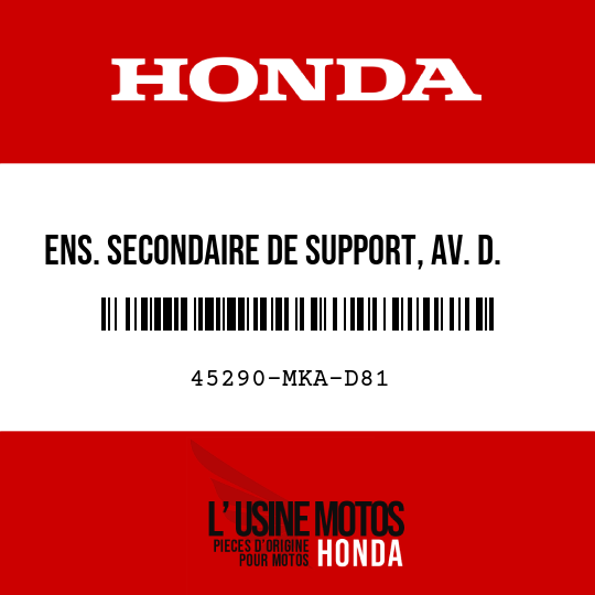 image de 45290-MKA-D81 ENS. SECONDAIRE DE SUPPORT, AV. D. (NISSIN)