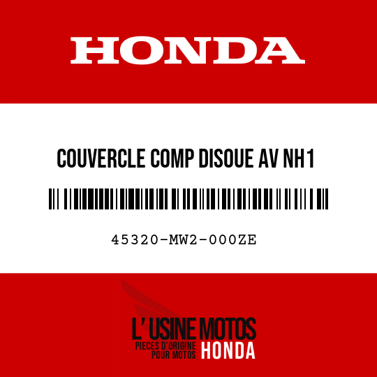 image de 45320-MW2-000ZE COUVERCLE COMP DISOUE AV NH1 