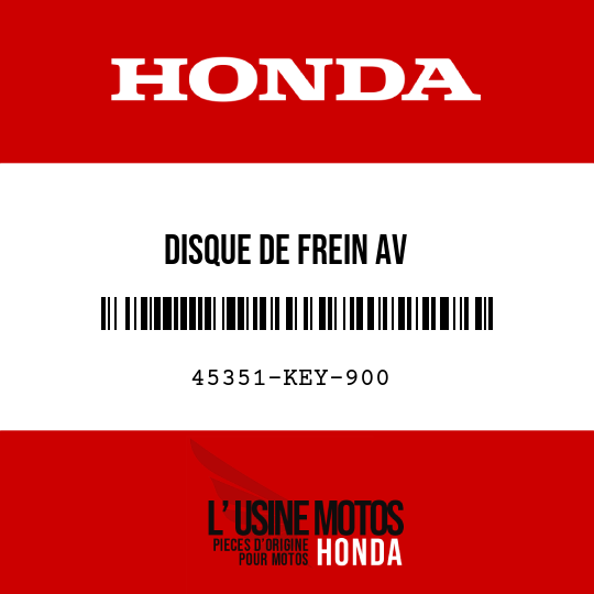 image de 45351-KEY-900 DISQUE DE FREIN AV