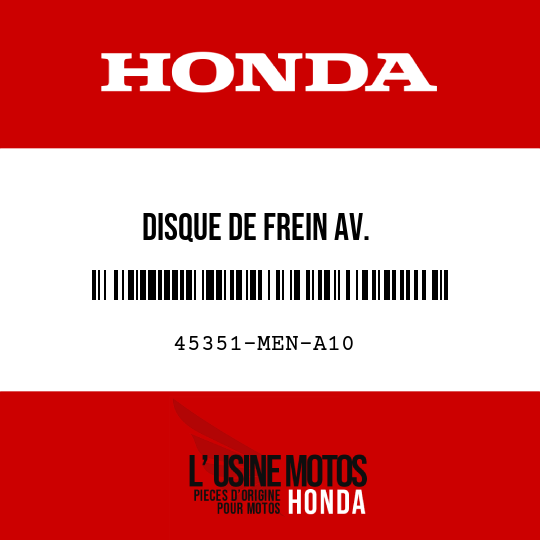 image de 45351-MEN-A10 DISQUE DE FREIN AV.