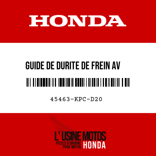 image de 45463-KPC-D20 GUIDE DE DURITE DE FREIN AV