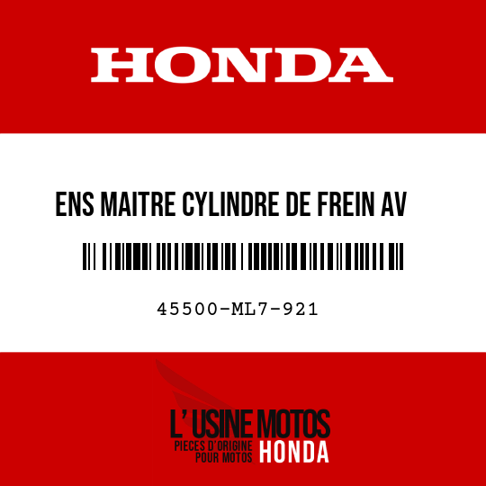 image de 45500-ML7-921 ENS MAITRE CYLINDRE DE FREIN AV (NISSIN)