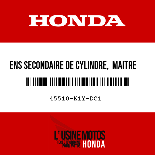 image de 45510-K1Y-DC1 ENS SECONDAIRE DE CYLINDRE,  MAITRE AV