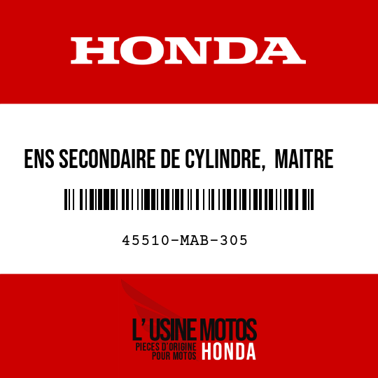 image de 45510-MAB-305 ENS SECONDAIRE DE CYLINDRE,  MAITRE AV