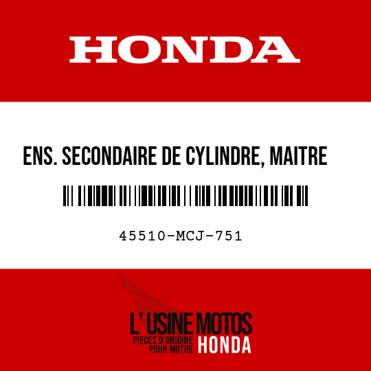 image de 45510-MCJ-751 ENS. SECONDAIRE DE CYLINDRE, MAITRE AV. (NISSIN)