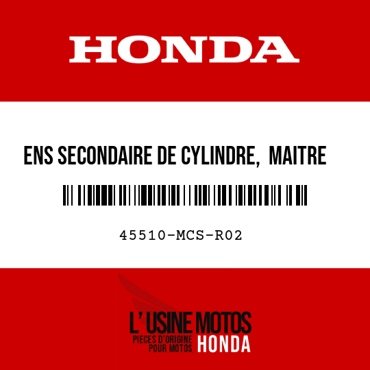 image de 45510-MCS-R02 ENS SECONDAIRE DE CYLINDRE,  MAITRE AV