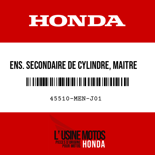image de 45510-MEN-J01 ENS. SECONDAIRE DE CYLINDRE, MAITRE AV.